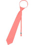 Boys Multi Color Pre Tied Junior Solid Adjustable Zipper Neck Tie - SophiasStyle.com